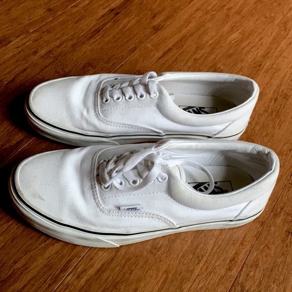 Vans Era True White Canvas Unisex Low Profile Skate Shoes Size W8/M6.5 - Picture 15 of 15